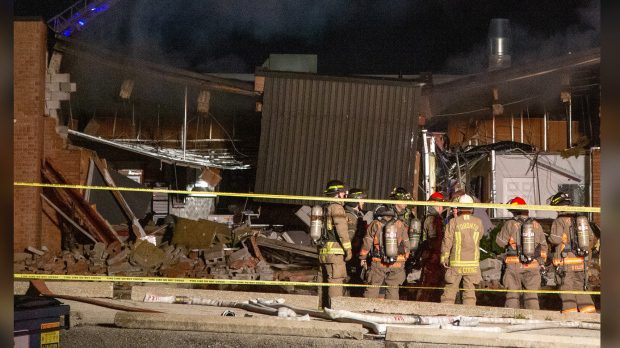 No injured reported in overnight explosion and fire in Scarborough